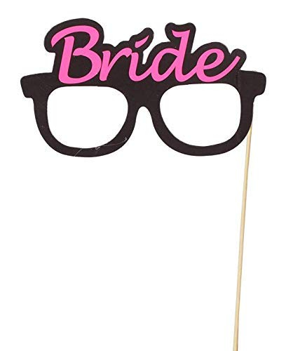 (20er Set) Photo Booth Fotorequisiten Junggesellinnenabschied Party Foto Accessoires Dekorationen für lustige Bilder - Team Bride