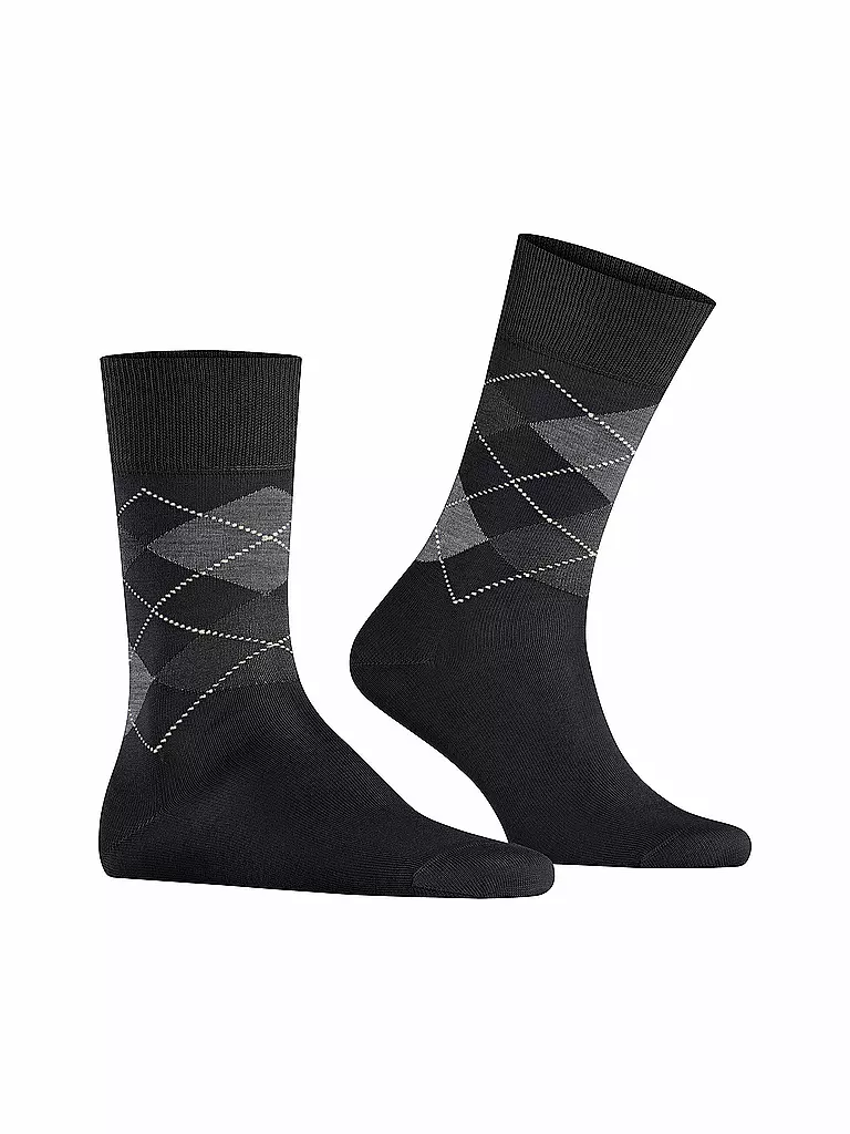 BURLINGTON Herren Socken 40-46 MANCHESTER black schwarz