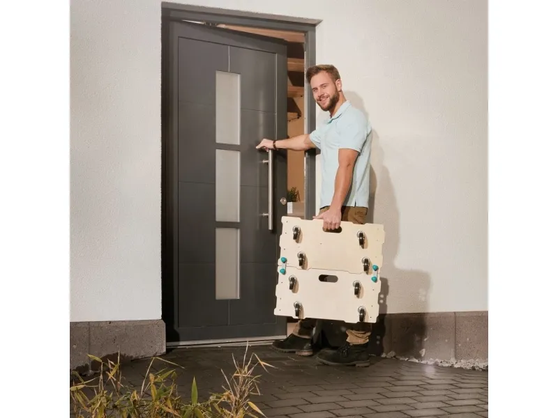 wolfcraft GmbH 2 FT 400, Træ, 8 hjul, 590 mm, 290 mm, 120 mm, 5,25 kg