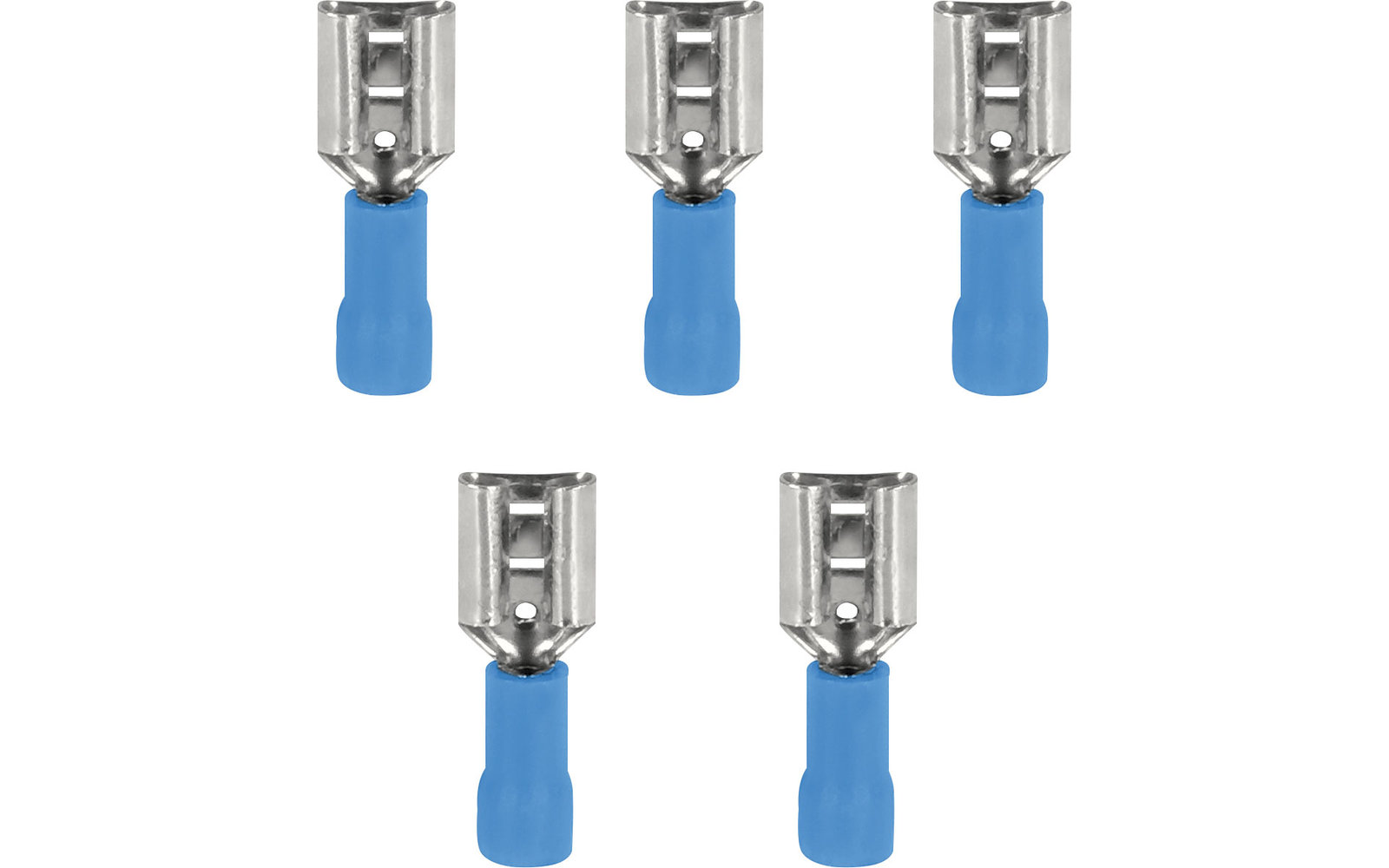 InnTec Flachsteckhülsen Gelb 6,3 mm (5er Set)