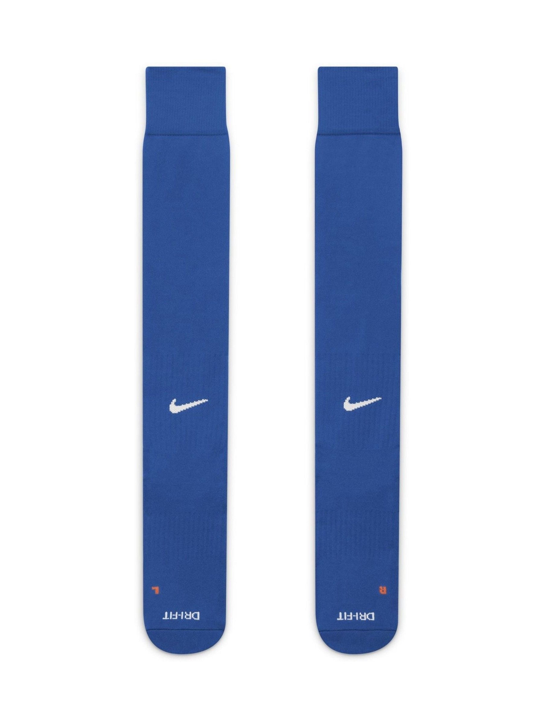 Blauw - Nike klassieke voetbalsokken tot aan de knie