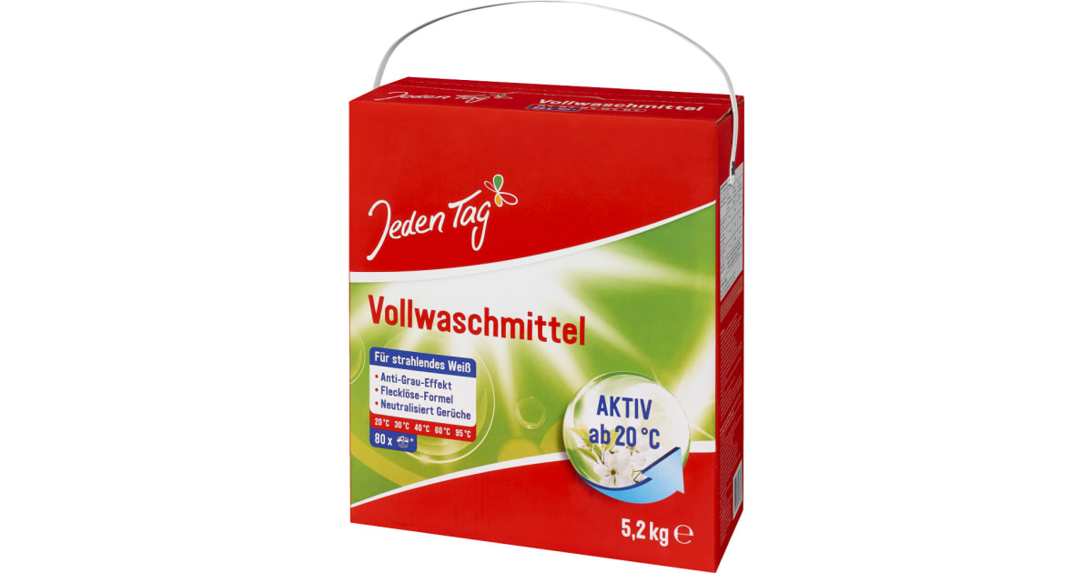 Jeden Tag Vollwaschmittel 80 Waschgänge