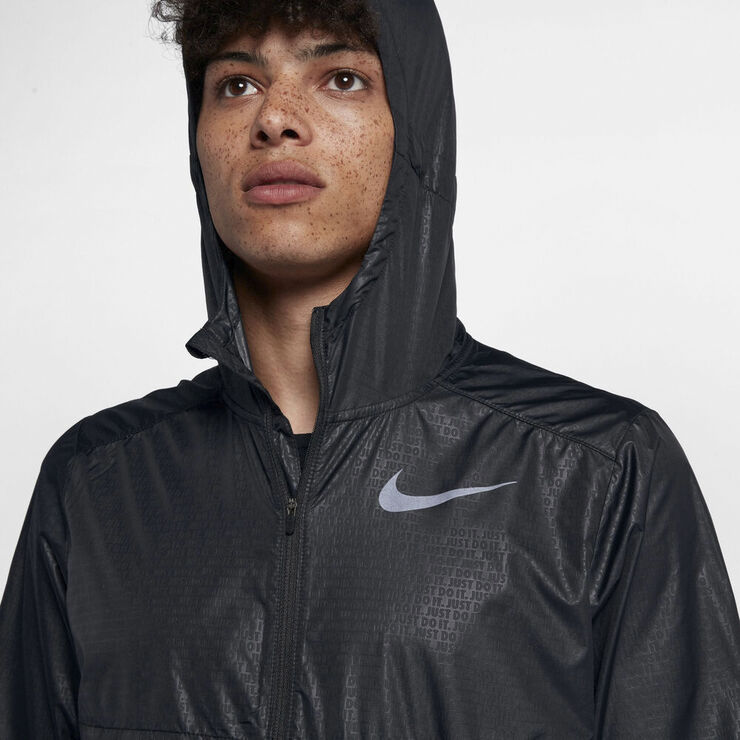 Nike Shield Ss Running Jacket Sort