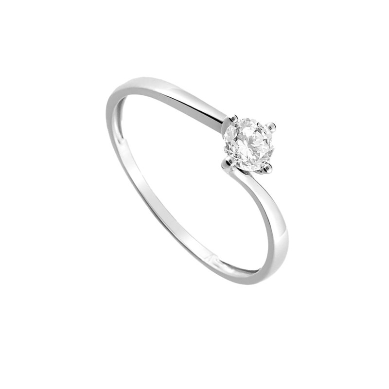 Bague femme - Oxyde de zirconium - Or 18 Carats