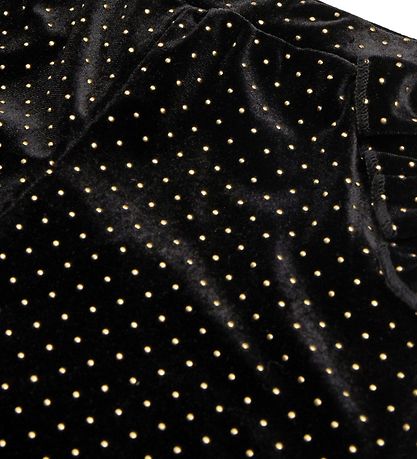 Petit by Sofie Schnoor Velours Hosen - Holly - Schwarz m. Punkte