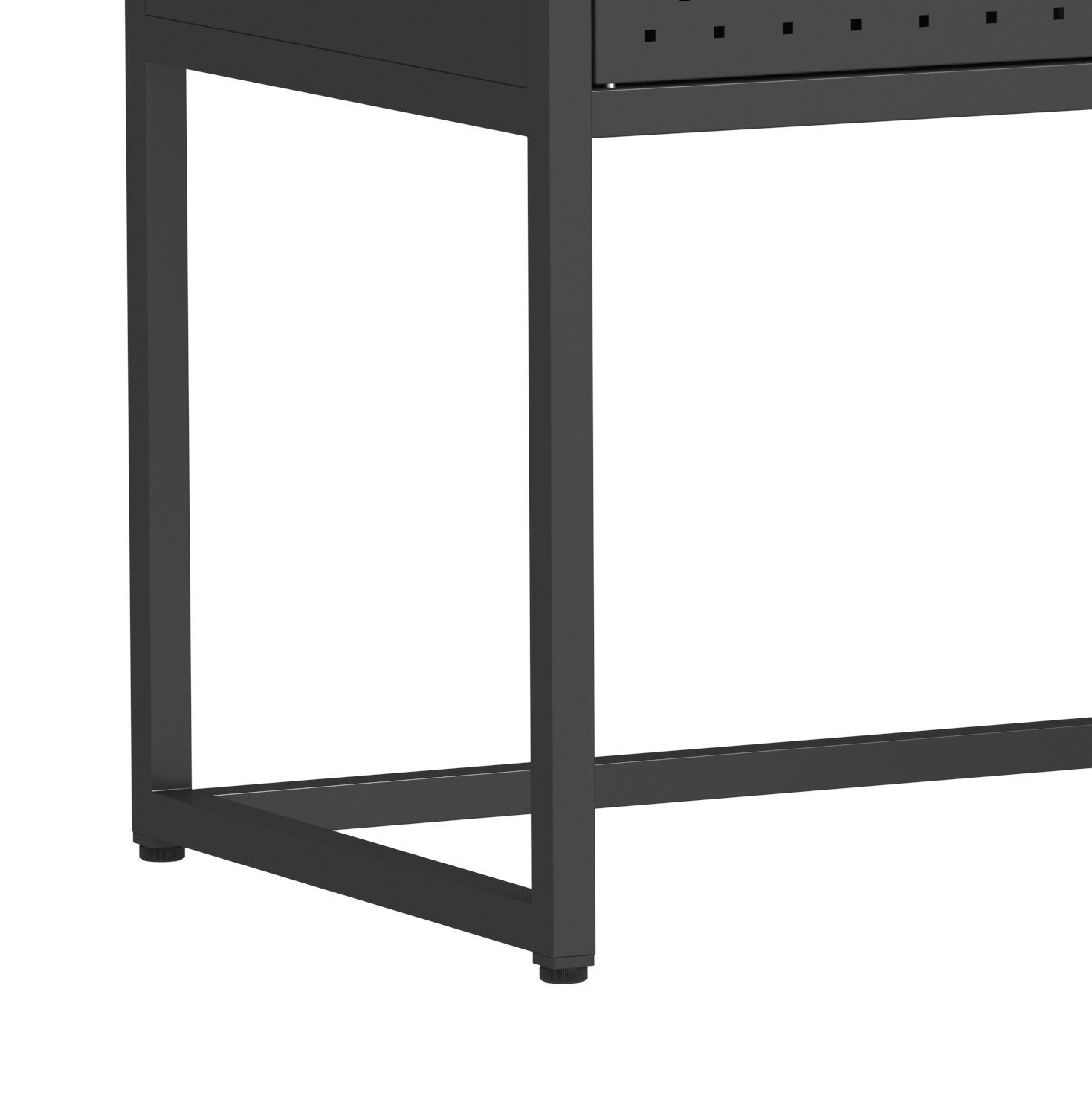 Sideboard Metall AMET 120 x 80 cm schwarz