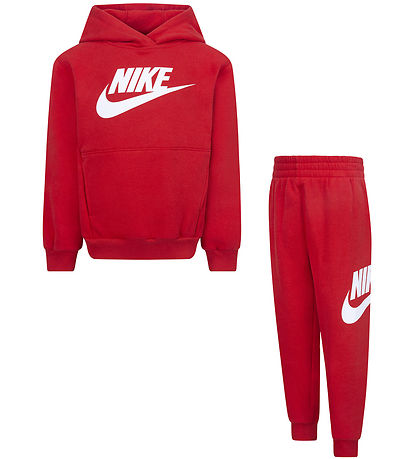 Nike Sweatset - Universitätsrot m. Weiß