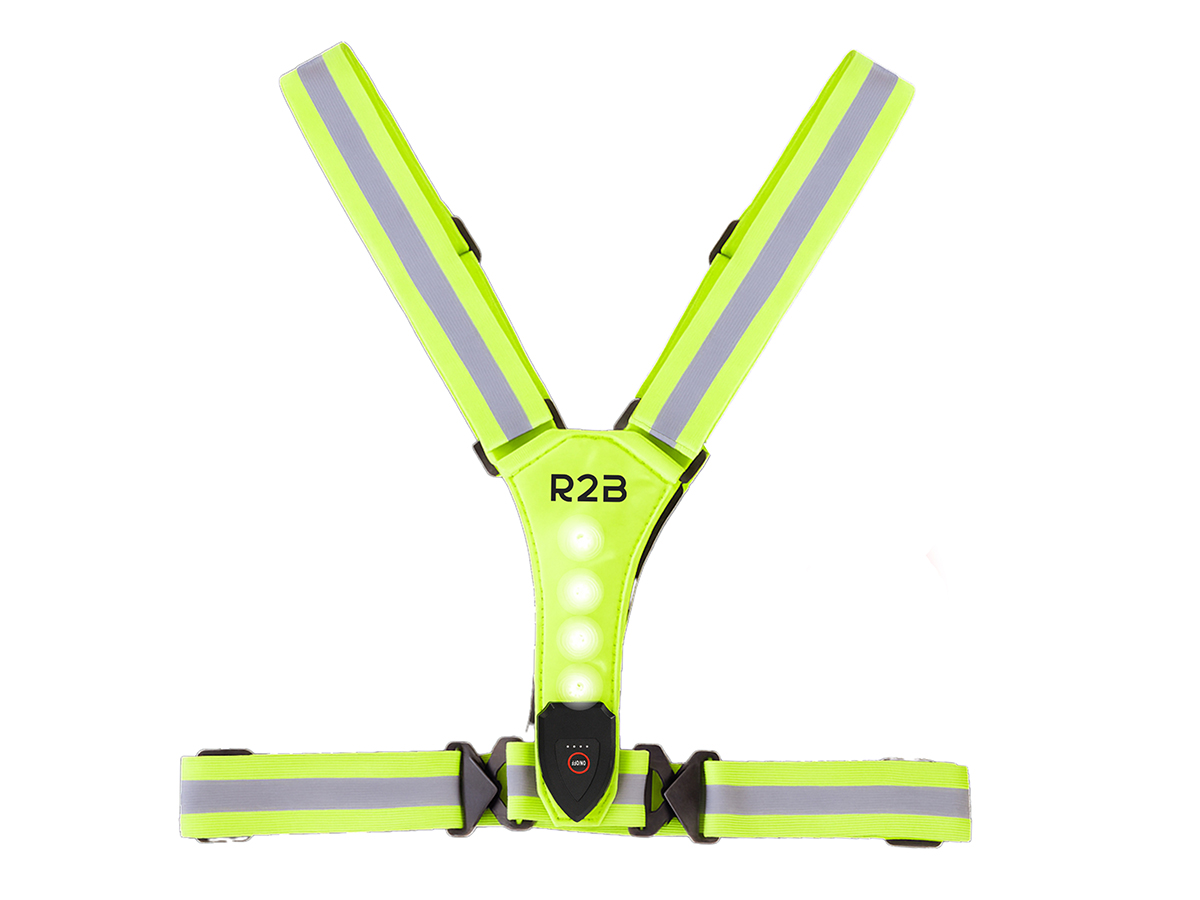 R2B oplaadbaar hardloopvest - Yellow