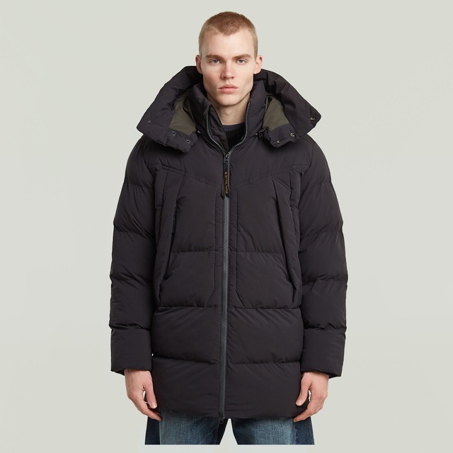 G-STAR Parka »G-Whistler Padded Hooded 2.0« mit Kapuze mit Stehkragen, abnehmbare Kapuze