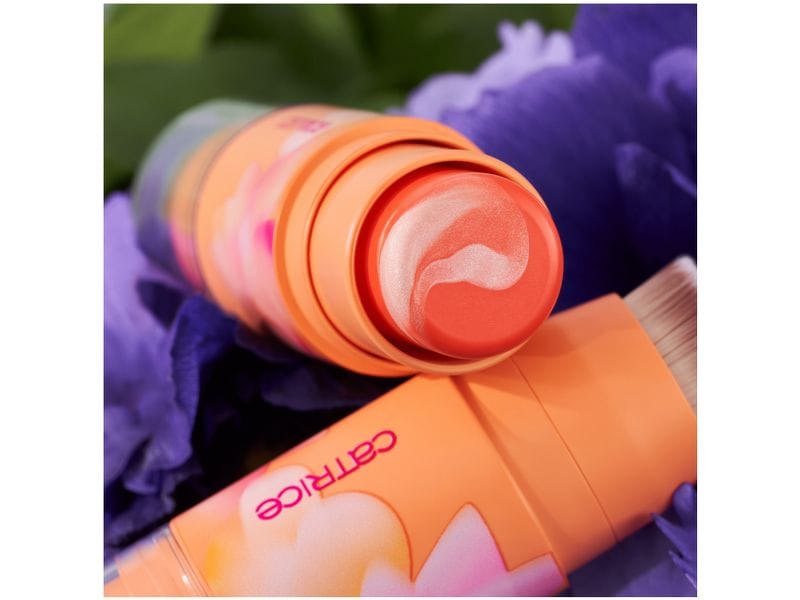 Catrice Rouge Blush and Brush Stick C02 S-peachless Schimmernder Rouge-Stift mit marmoriertem Farbeffekt