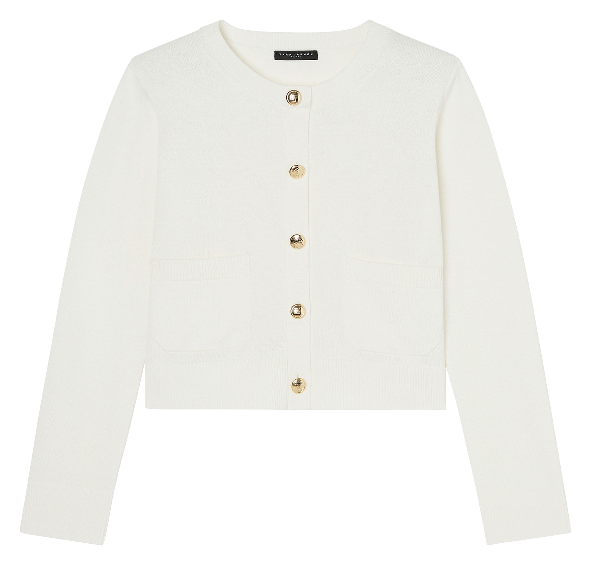 GYSLAIN - Gilet droit en maille | Beige