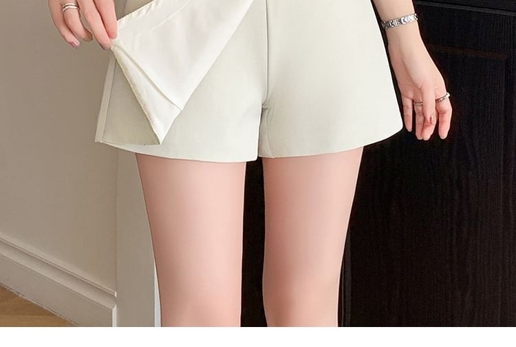 Cloud Nine - Hoge taille effen mini A-lijn skort