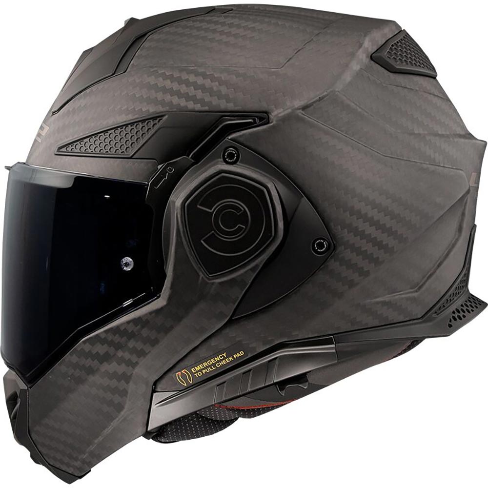 LS2 - Casque FF901 Advant X Carbon Solid Carbone / Mat