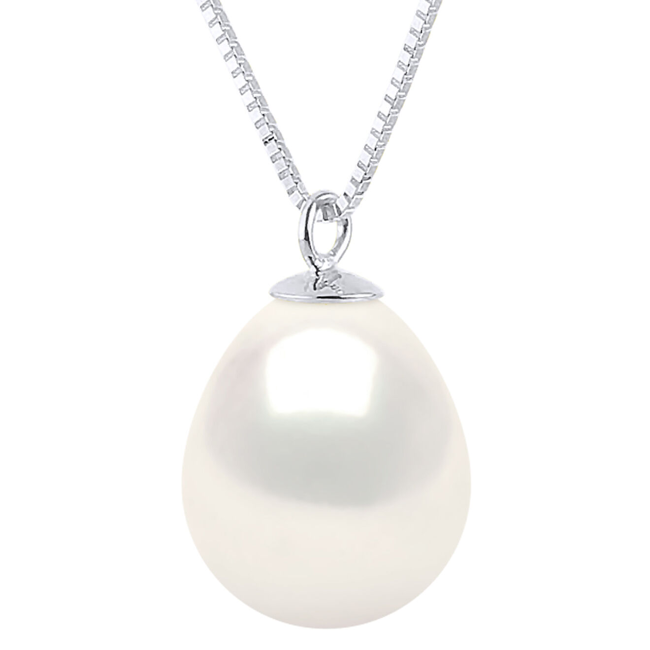 Pearl Addict Collier Argent & Perle d'Eau Douce blanche