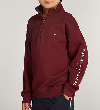 Tommy Hilfiger Sweatshirt - U Essential - Halber Reißverschluss