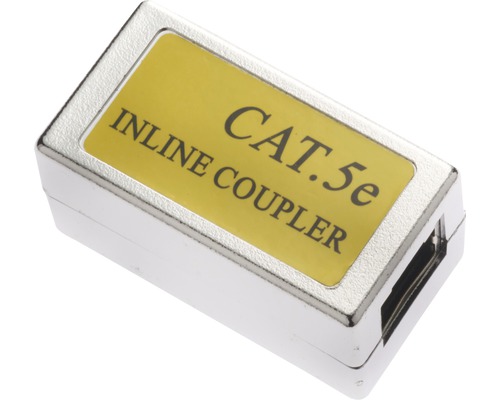 CAT 5e dubbele koppeling 2x RJ45(8p8c) aansluitingen LAN-koppeling