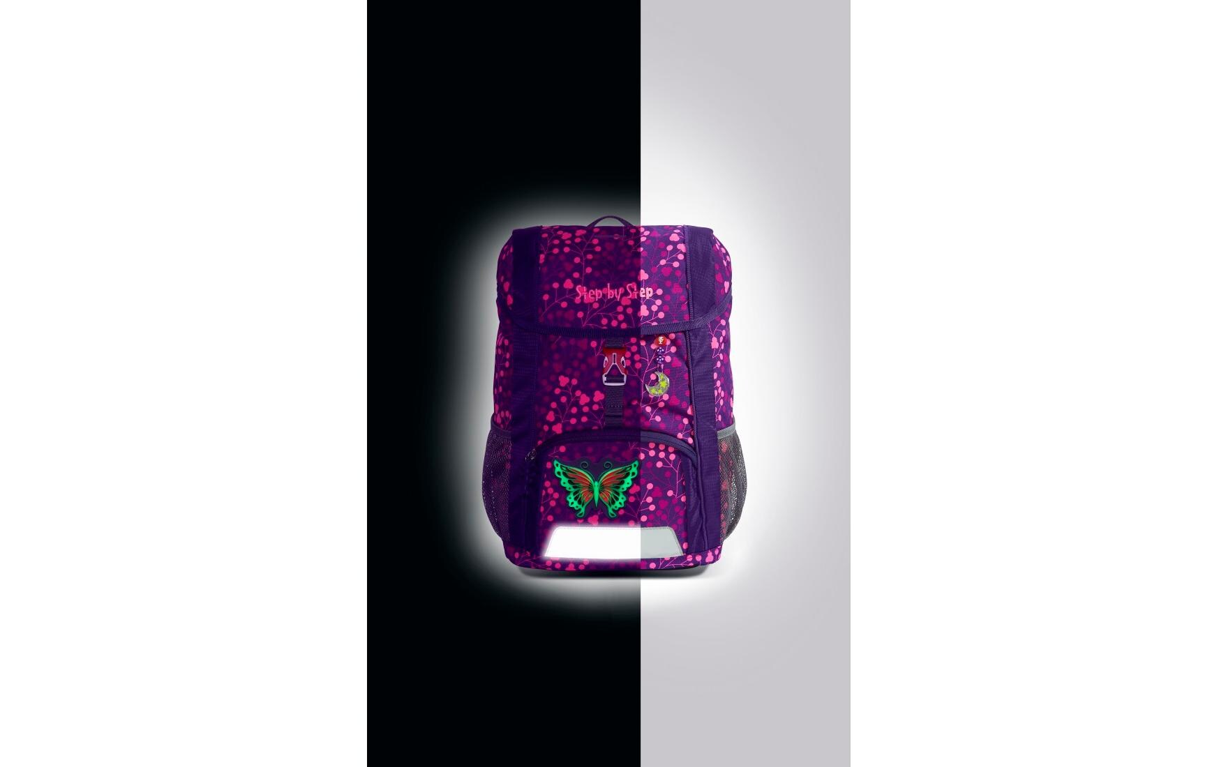 Rucksack Butterfly Night Ina 13 lKID SHINE Rucksack-Set «Butterfly Night Ina», 3-teilig