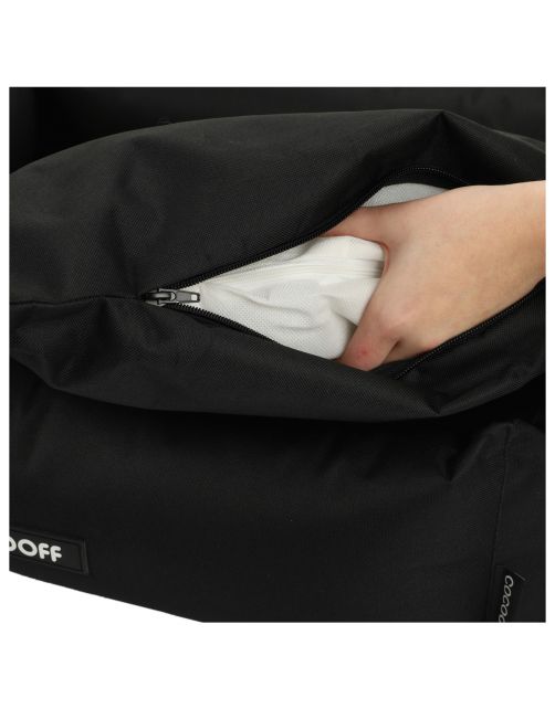 Wooff Mand Cocoon All Weather Zwart - Hondenmand