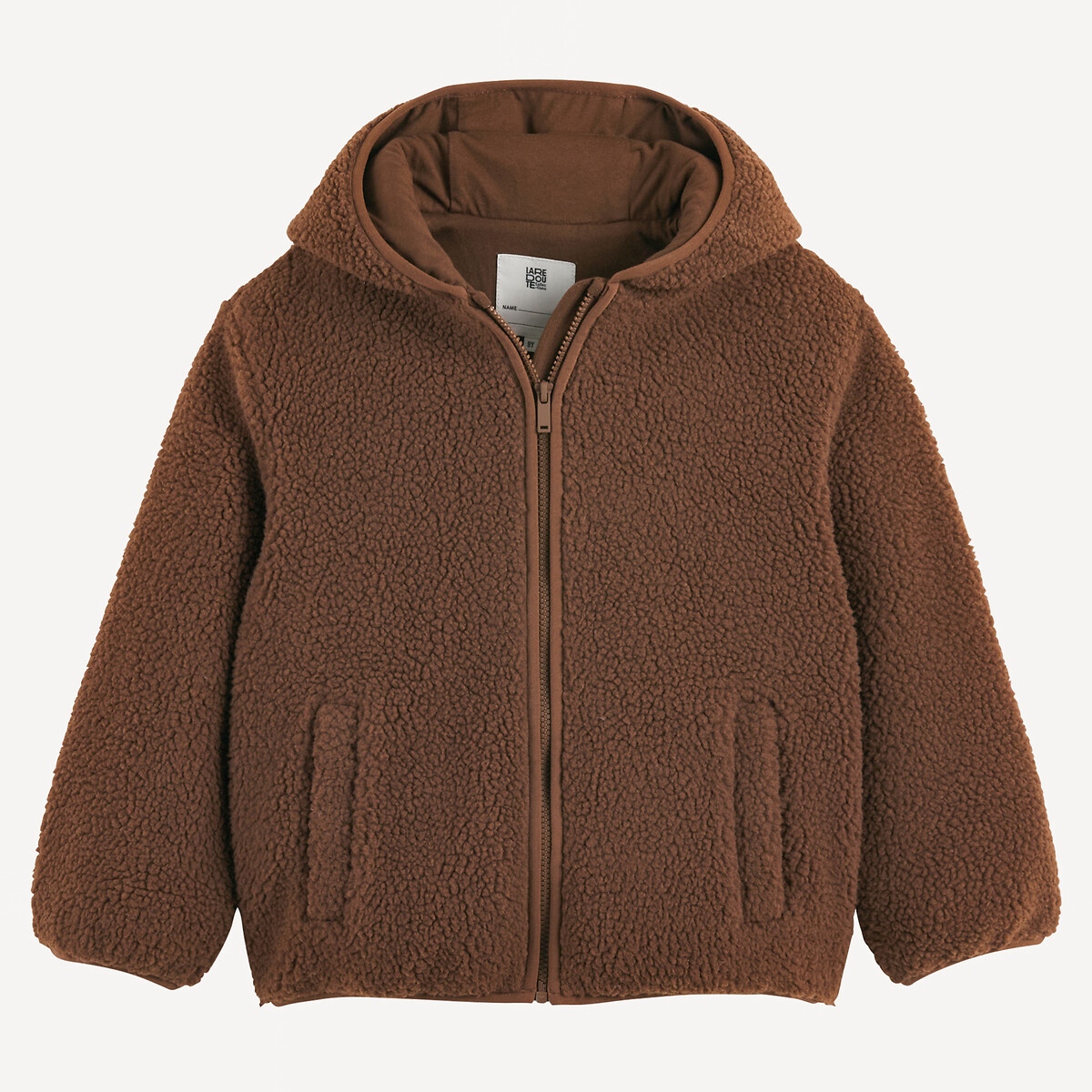 COLEÇÕES LA REDOUTE<br>Colete met kap em sherpa