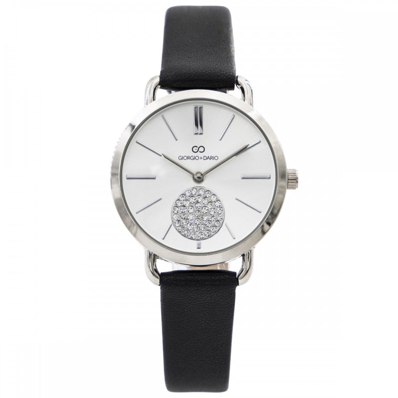 Montre Femme GIORGIO bracelet Cuir Noir