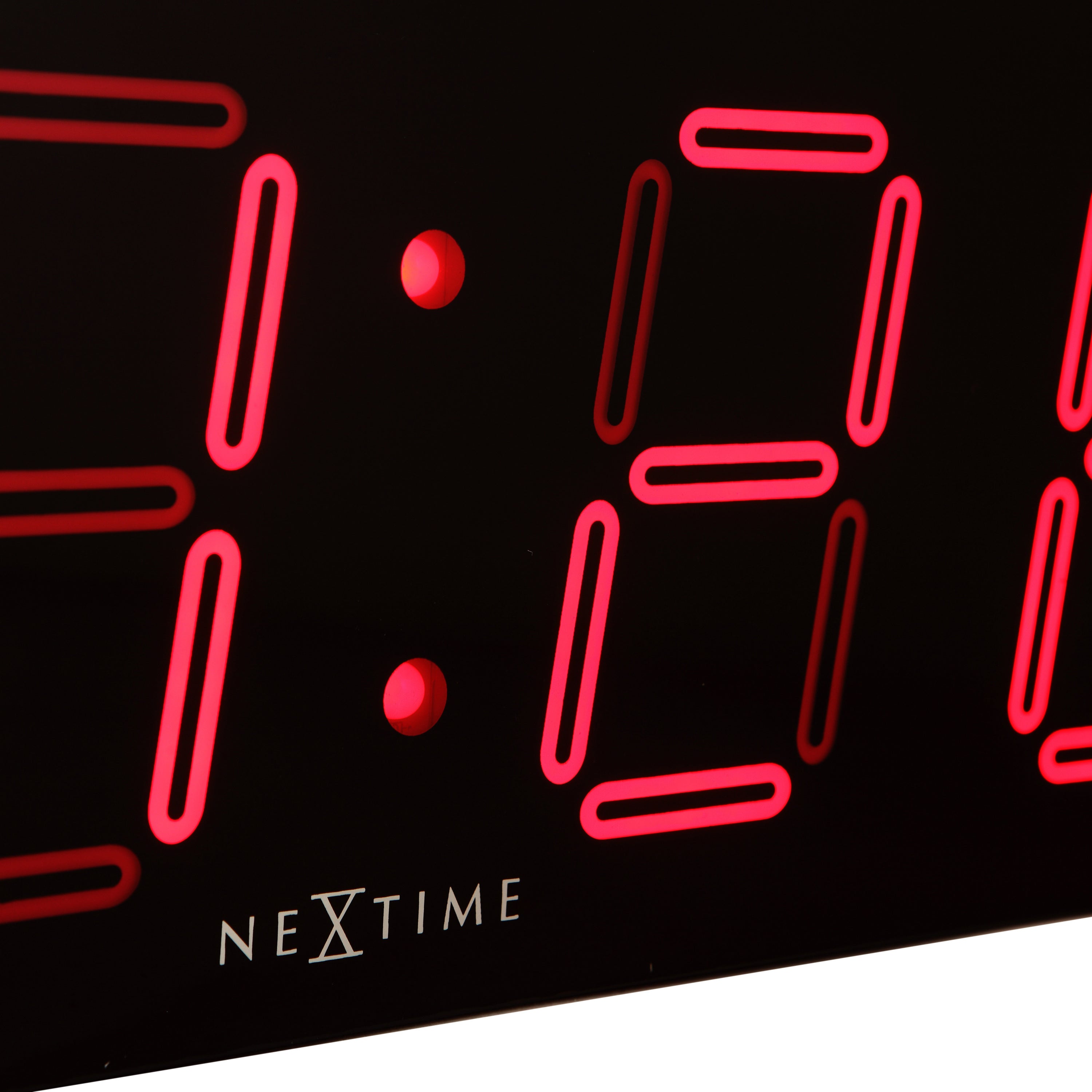 NeXtime Big D Digitale Wandklok 51,5 x 51,5 cm