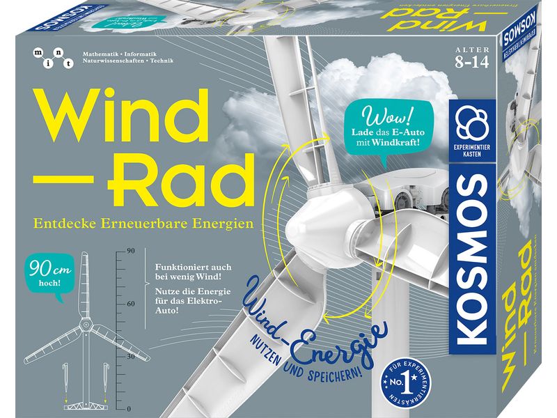 Kosmos Experimentierkasten Wind-Rad Erneuerbare-Energien entdecken