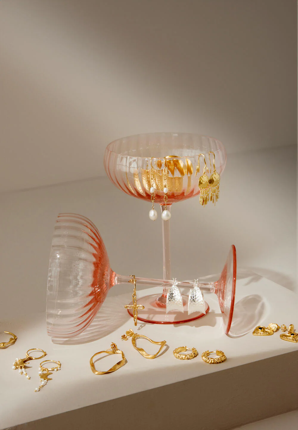 Anna Von Lipa  Lyon champagneglas - rosa