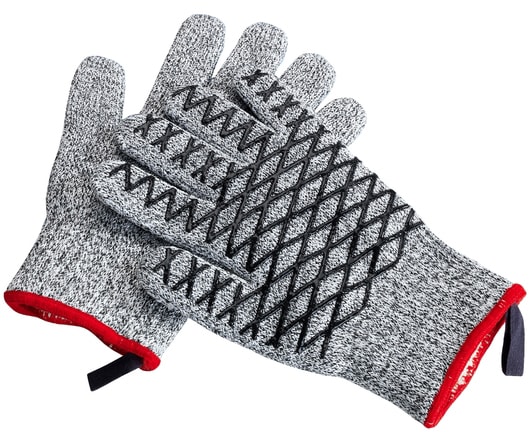 Maximex Grillhandschuhe »2in1« Schnittschutzhandschuhe für Damen, hitzebeständige Küchenhandschuhe