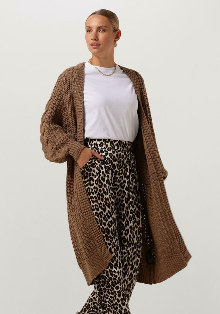 Y.A.S. bruine y.a.s. vest yassanne ls knit cardigan