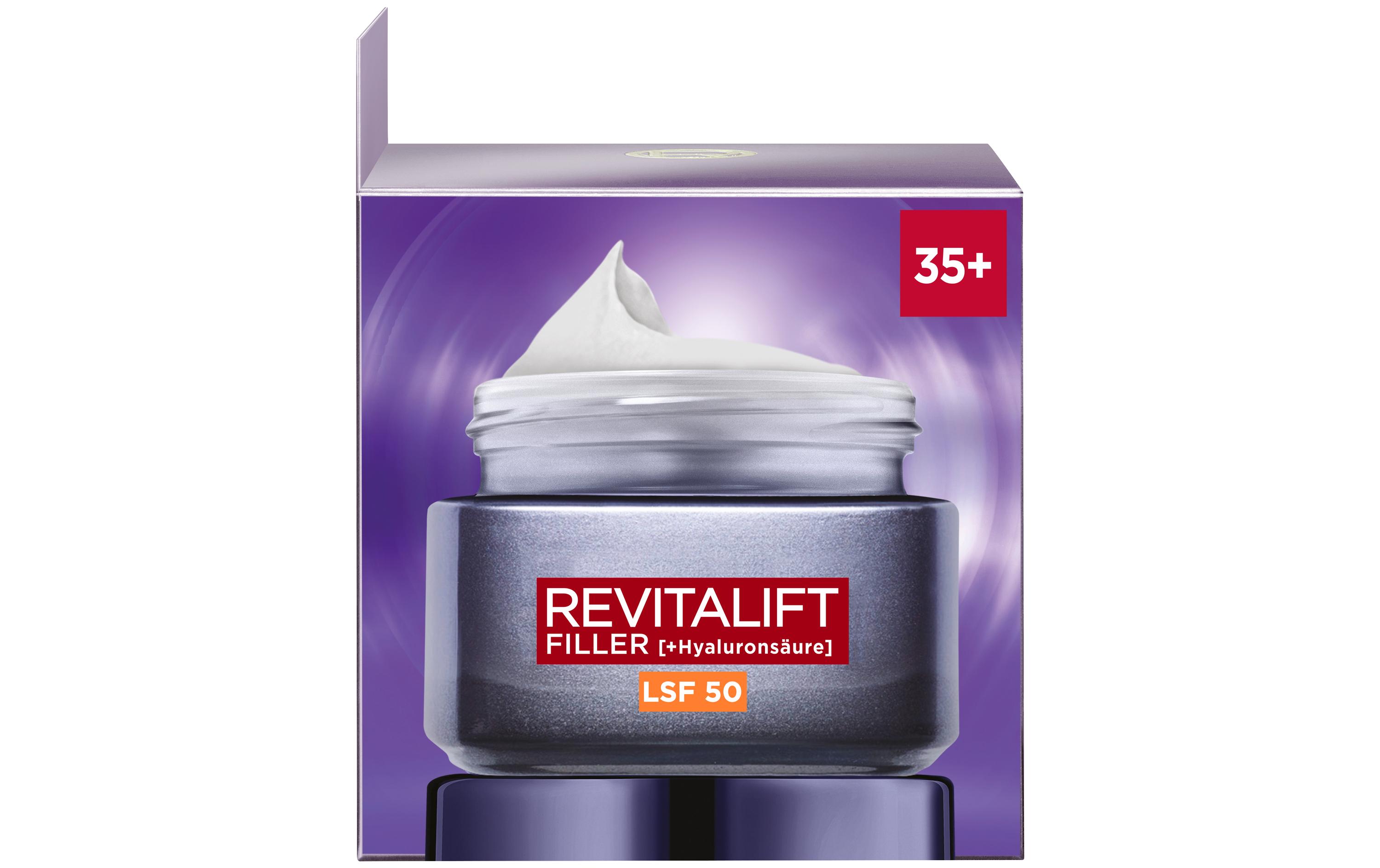 Tagescrème Revitalift Filler +Hyaluronsäure 50 mlIntensiv aufpolsternde Anti-Age Tagespflege