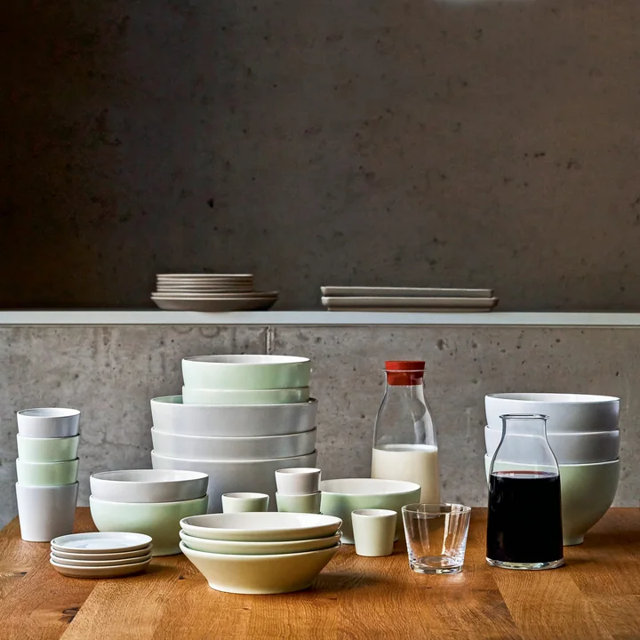 Alessi - Tonale Kleine Untertasse aus Steingut, hellgrau, ø 12 cm