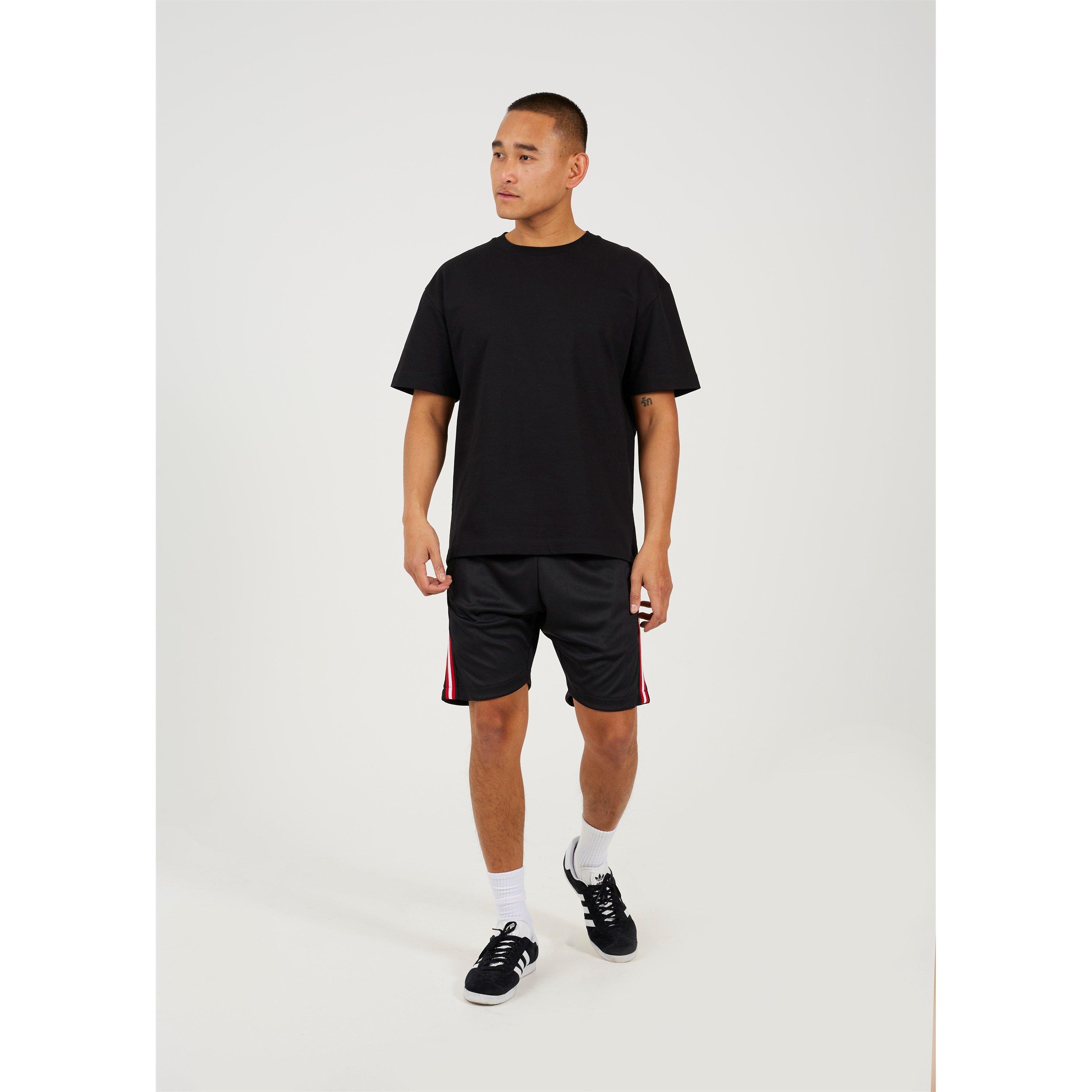 Brave Soul Black Shorts with Stripe Detail