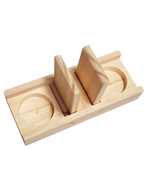 Duvo+ Houten Sniffle `n Snack Puzzle Edd - Speelgoed - 18x7x2.5 cm
