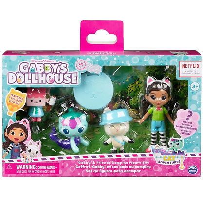Gabby's Dollhouse S?t - 6 Dele - Gabby & Friends Camping