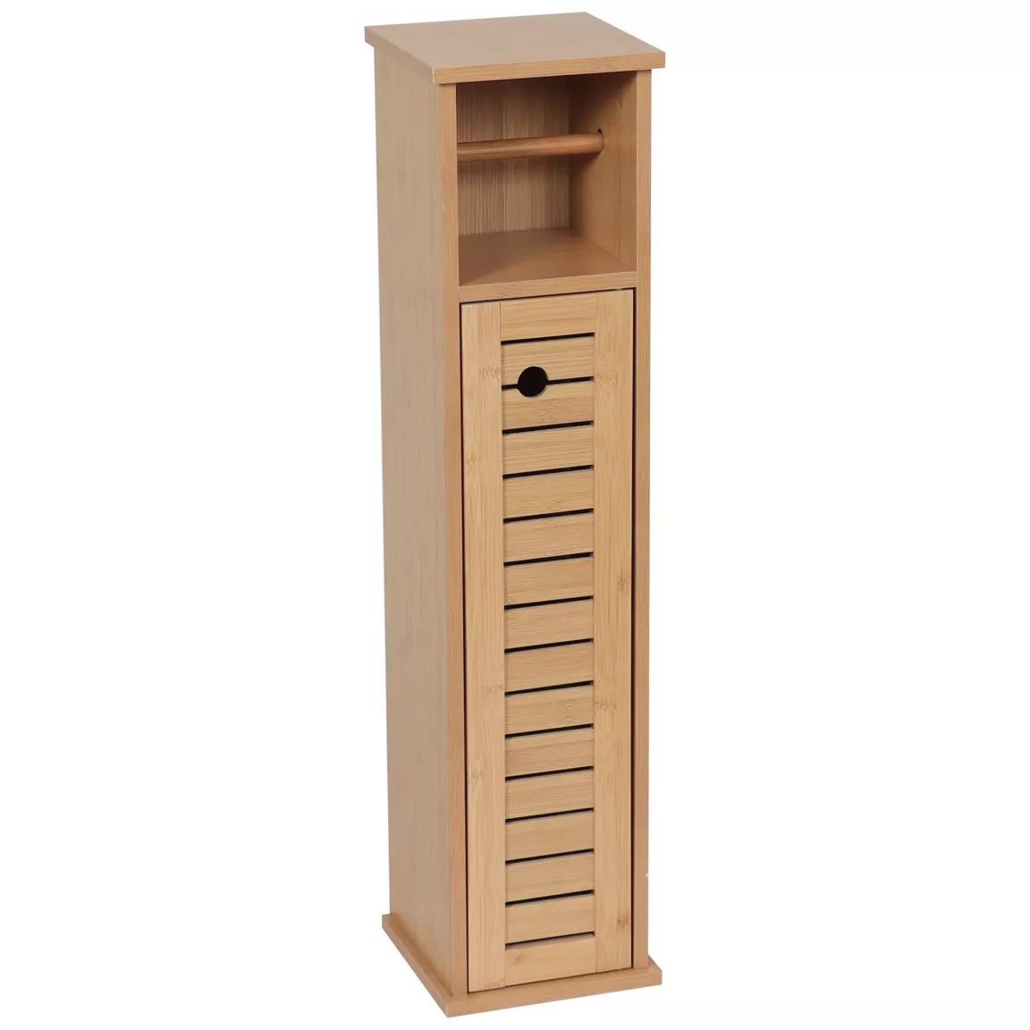 Meuble dérouleur papier toilette avec réserve (H75 cm) Trinidad Naturel