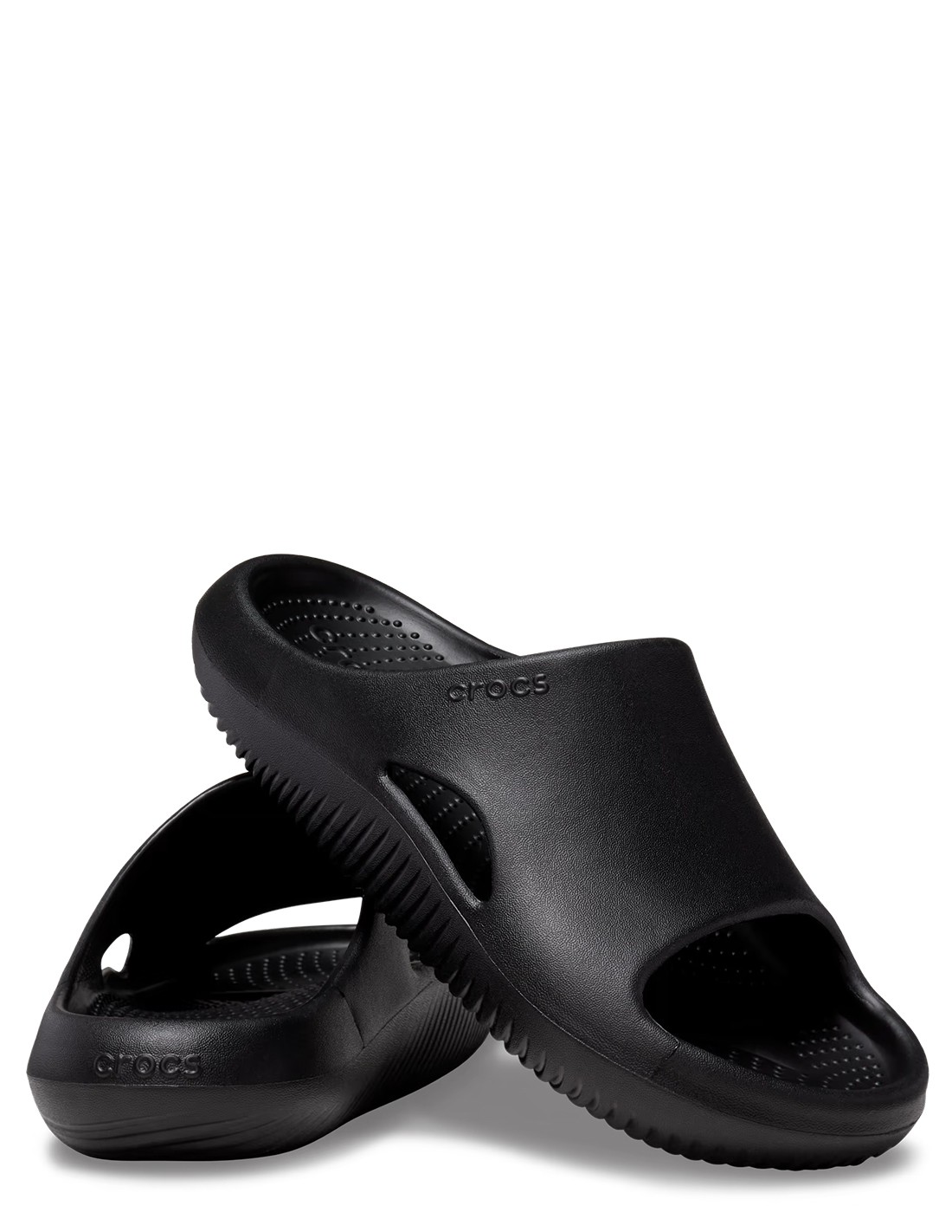 crocs claquettes mixte mellow slide mixte noir