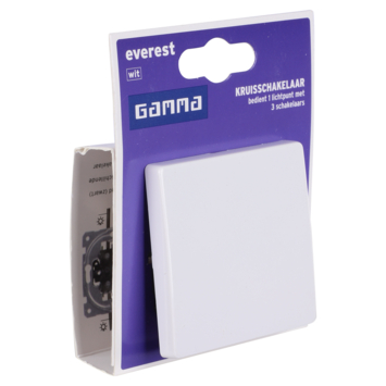 GAMMA Everest Kruisschakelaar Wit