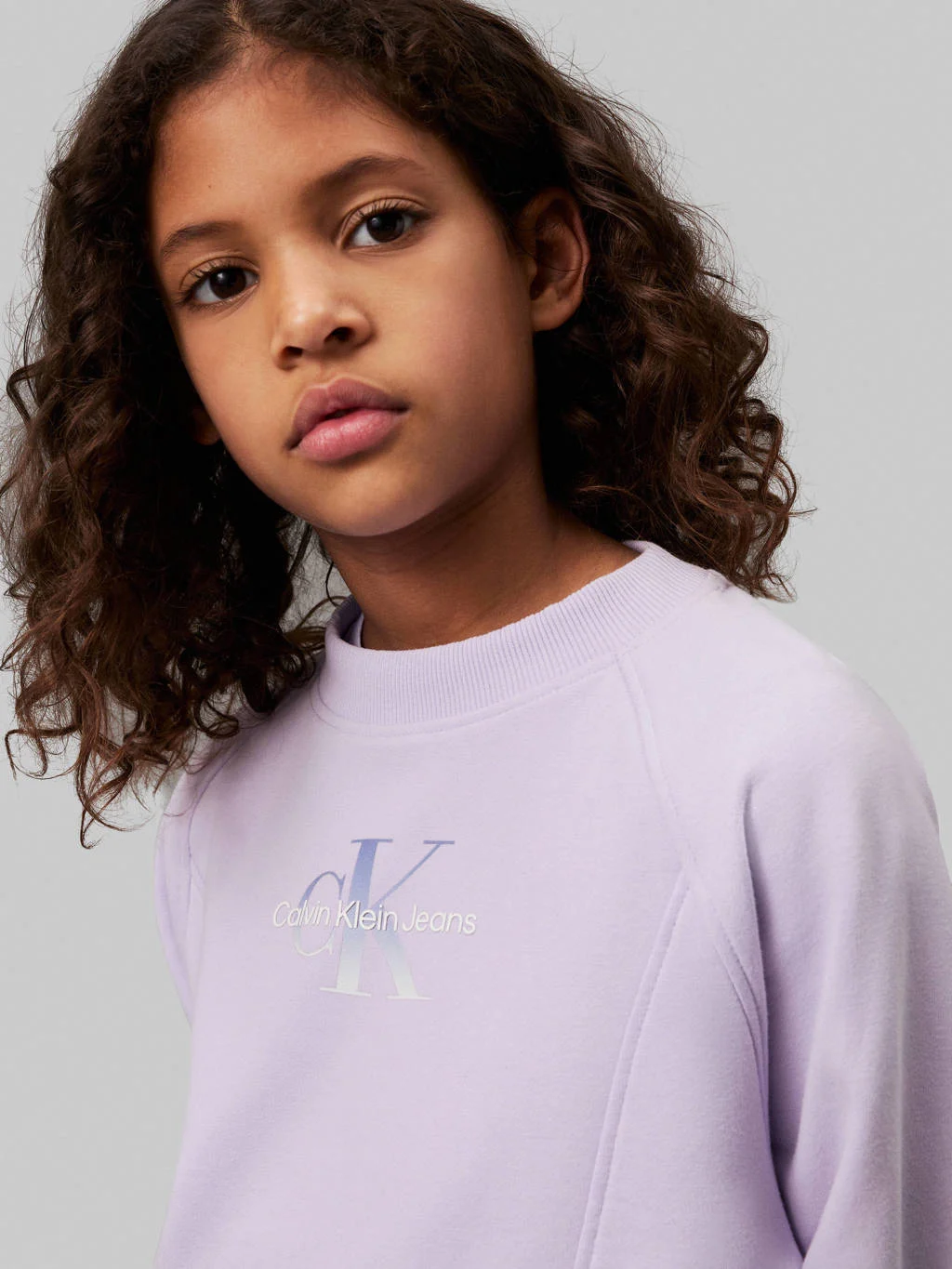 Calvin Klein sweater met logo lila