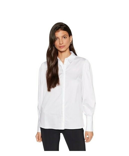 Guess LS Ravin Poplin Blouse Dames Wit
