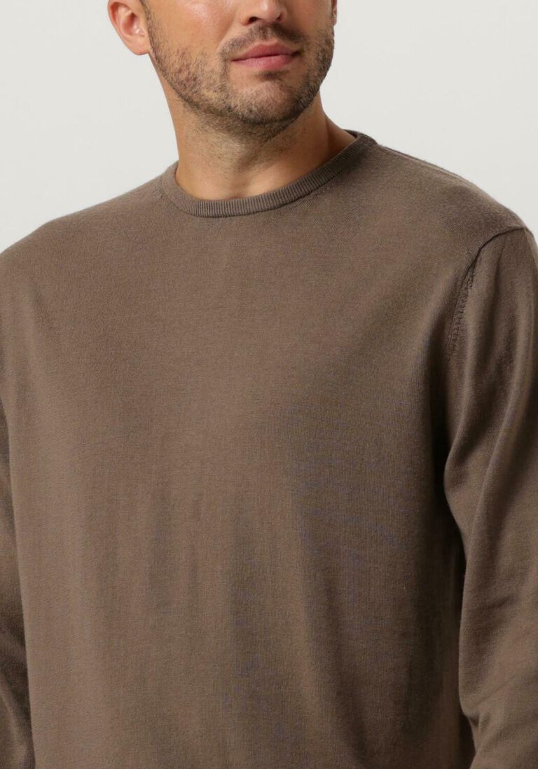 PROFUOMO bruine profuomo trui pullover crew neck