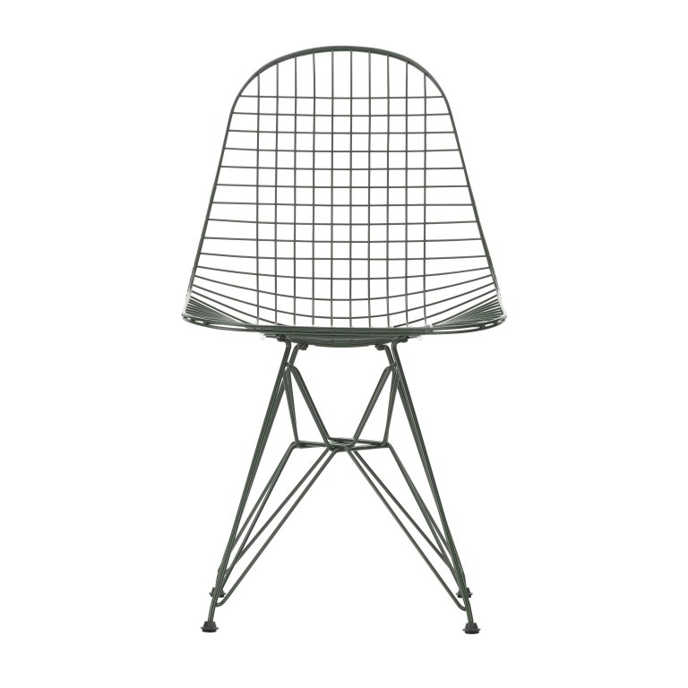 Vitra Eames Wire DKR stoel donkergroen
