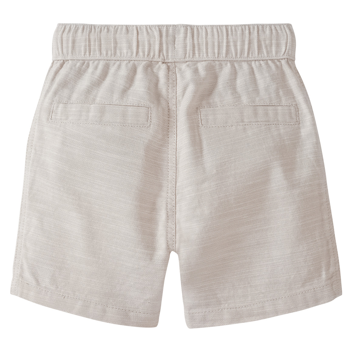 Baby Shorts aus strukturierter Baumwolle hellbeige