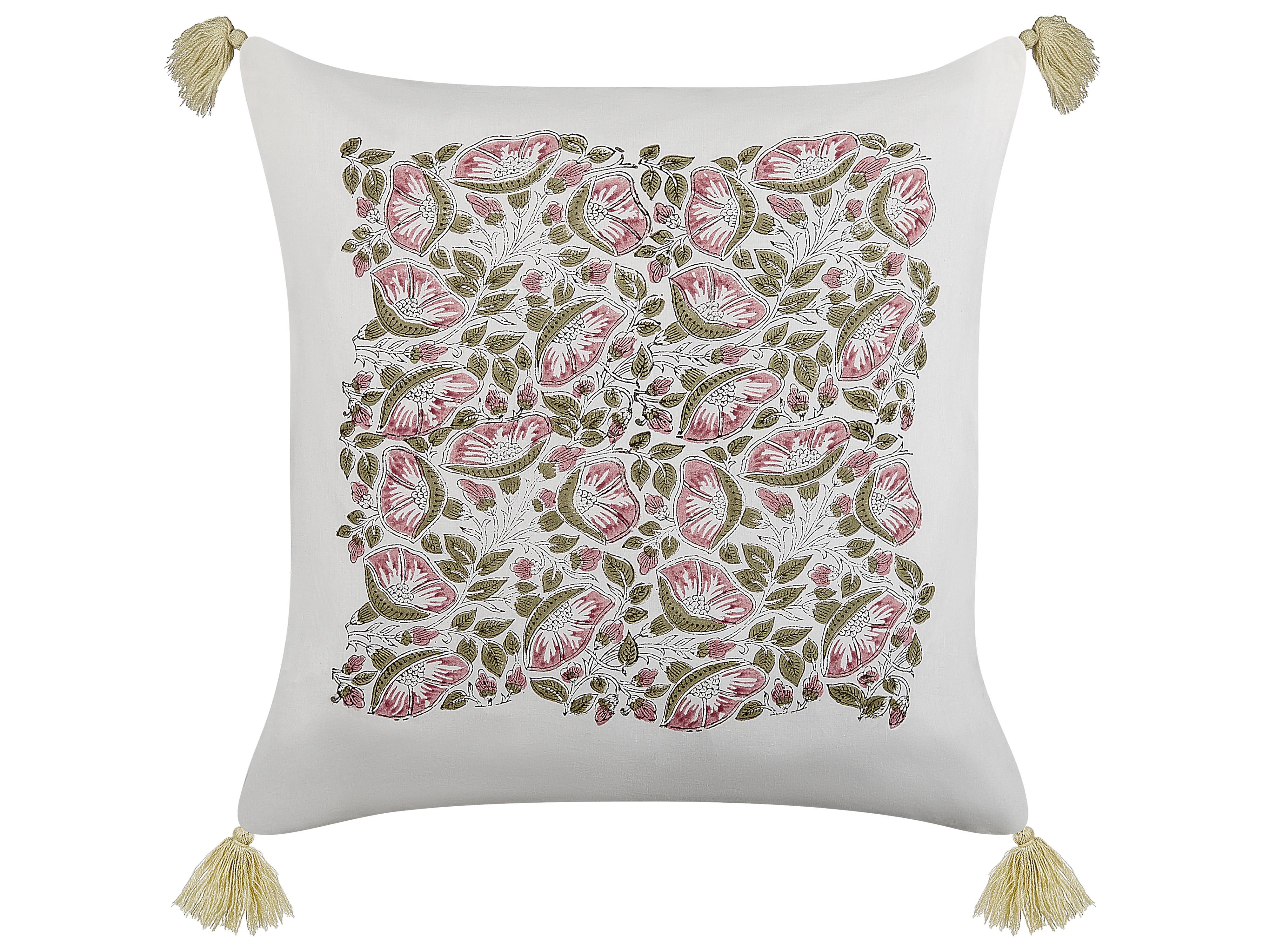 Sierkussen CARISSA Katoen 45 x 45 cm Meerkleurig bloempatroon
