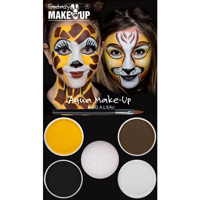 Schminkset - Löwe und Giraffe - Make-Up mit Zubehör