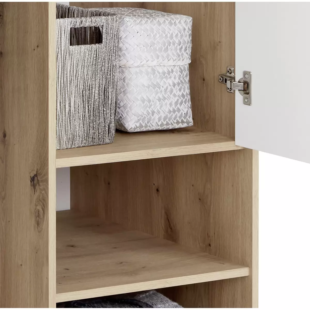 Kleiderschrank Box weiss,Eiche