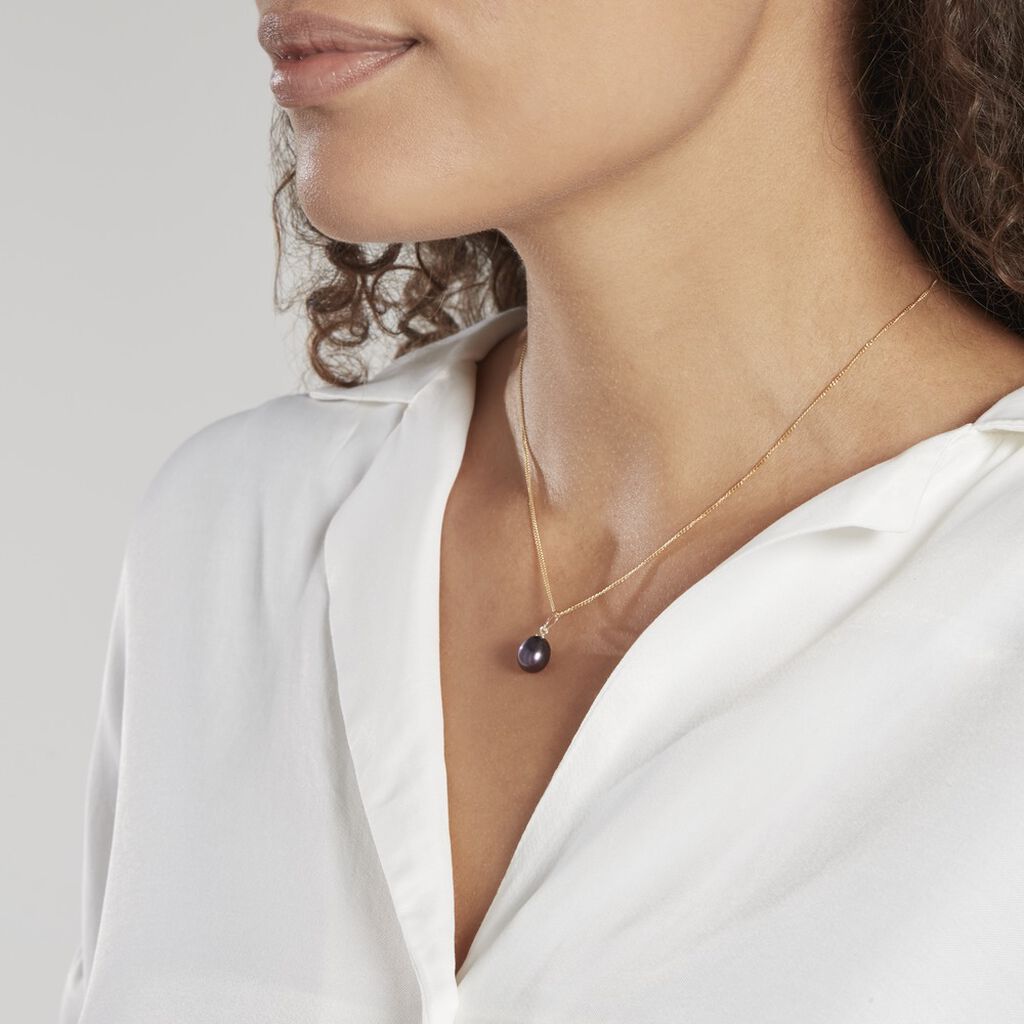 Pendentif Severiane Or Jaune Perle De Culture