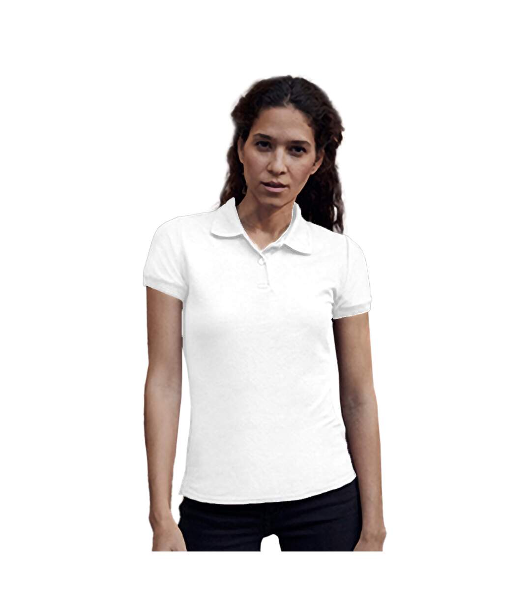 Fruit Of The Loom - Polo manches courtes - Femme (Blanc) - UTBC384