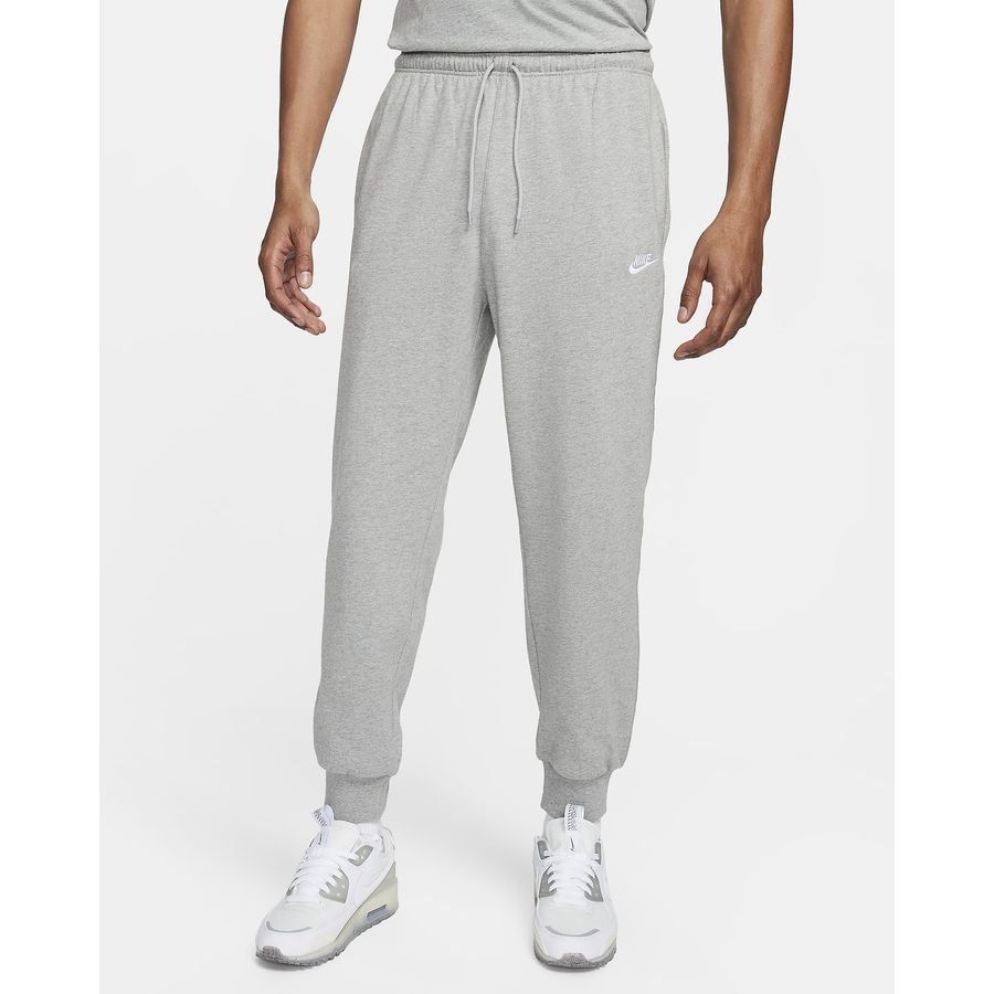 Nike Club Men's Knit Joggers DK GREY HEATHER/WHITE