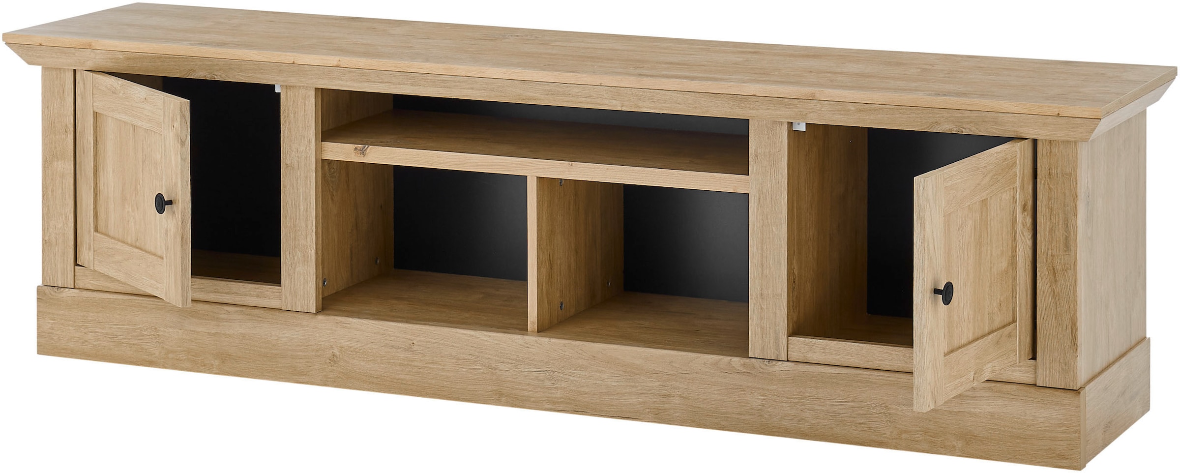 Home affaire Wohnwand »Cornwall, Anbauwand im Landhausstil, Wohnzimmer-Set, in Eiche Dekor« Set, 3 Stk. tlg.