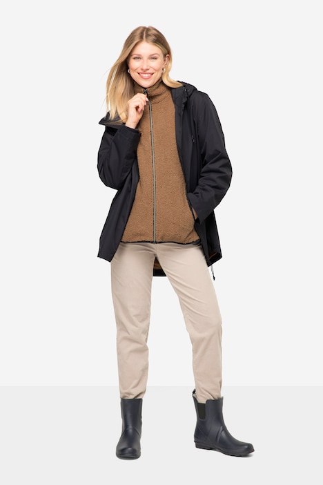 3-in-1-Funktionsjacke, Kapuze, Teddyfleece-Innenjacke